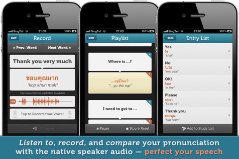 WordUP Thai LITE ~ Mirai Language Systems screenshot 3