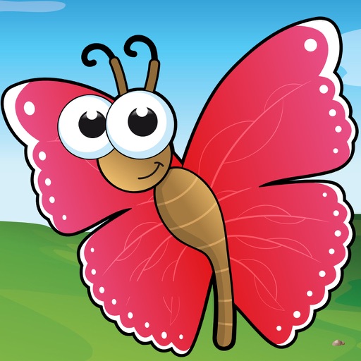 Insects and Reptiles - Butterfly, Beetle, Lizard & Alligator Puzzle Games for Kids Icon