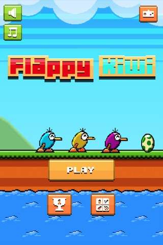 Kiwi Blocks - Flying Pixel Birds FREE screenshot 3