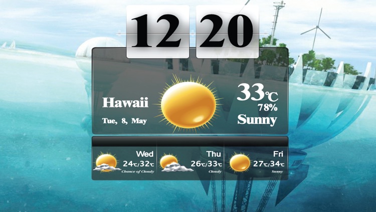 Art Weather With Clock screenshot-3