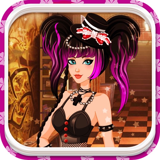 Girl Go Punk, Dress Up Game Icon