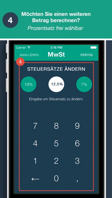 MwSt.-Rechner - App von Quizzicals und Spark.ID screenshot-4