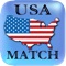USA Match is a great way to Learn US Presidents, US States and capitals and view famous US Landmarks