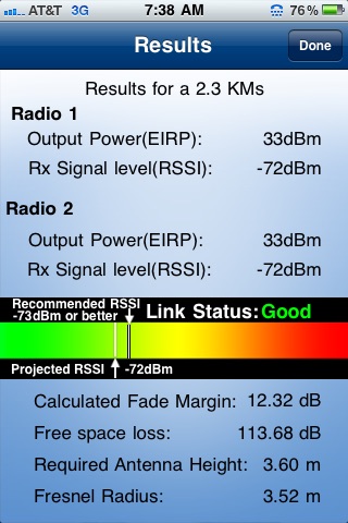 RadioLinx Calculator screenshot 2