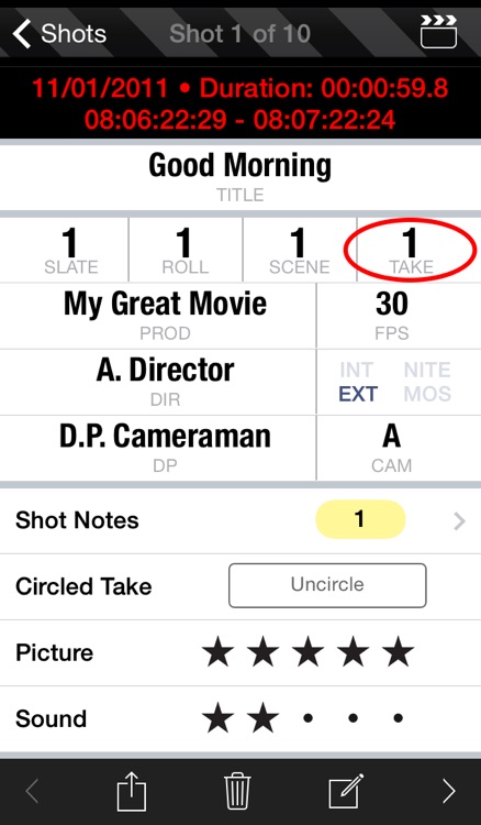 MovieSlate® 7 (Clapperboard & Shot Log) screenshot-3