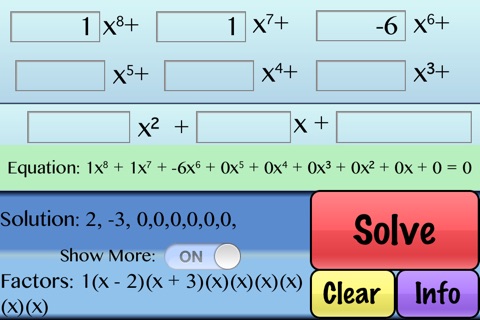 Factor Polynomials screenshot 2