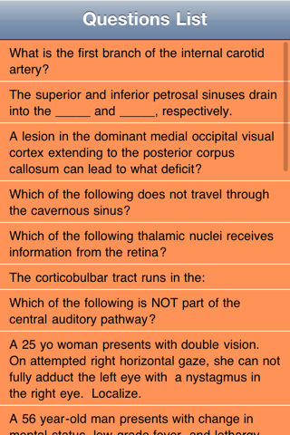 Neurology and RITE questions Lite screenshot 4