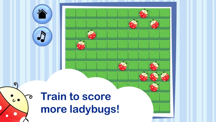 Brain Trainer with Ladybug: test brain age, memory and attention