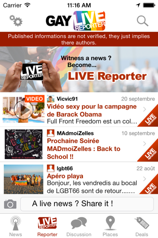 Gay Live World : All News to Lesbians, Gays, Bi and Trans screenshot 3