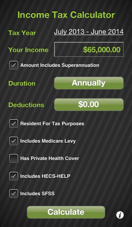 TaxApp - Australian Income Tax Calculator