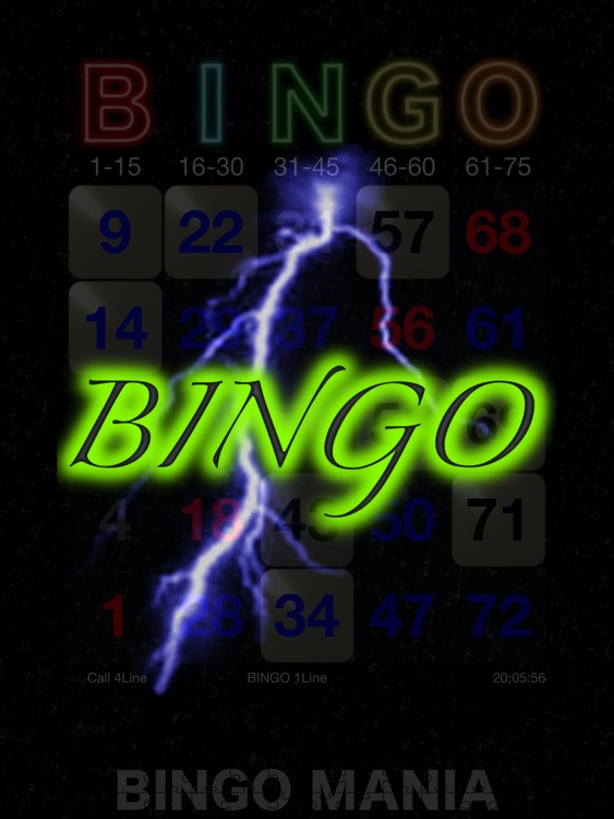 BINGO MANIA The Card for iPad