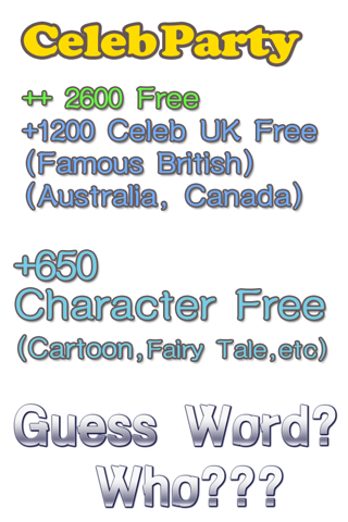 CelebParty : Guess the Celeb who's what's word? up Charades free heads screenshot 3