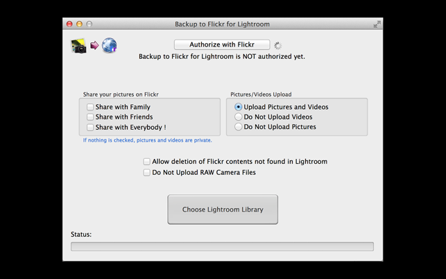 Backup to Flickr for Lightroom