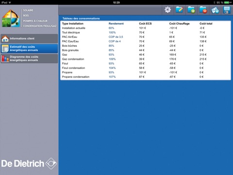 Comparateur Energies screenshot 3