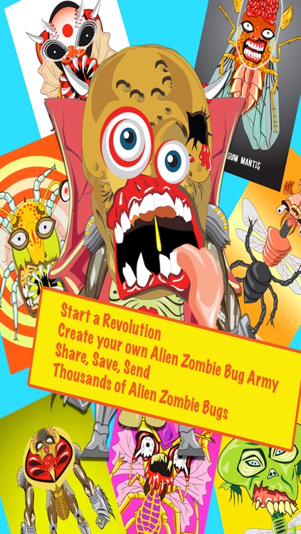 Alien Zombie Bug Face