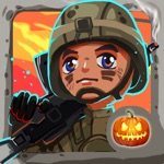 Toy Patrol 3rd person shooter. Tiny commando with machine gun shoots stupid zombies
