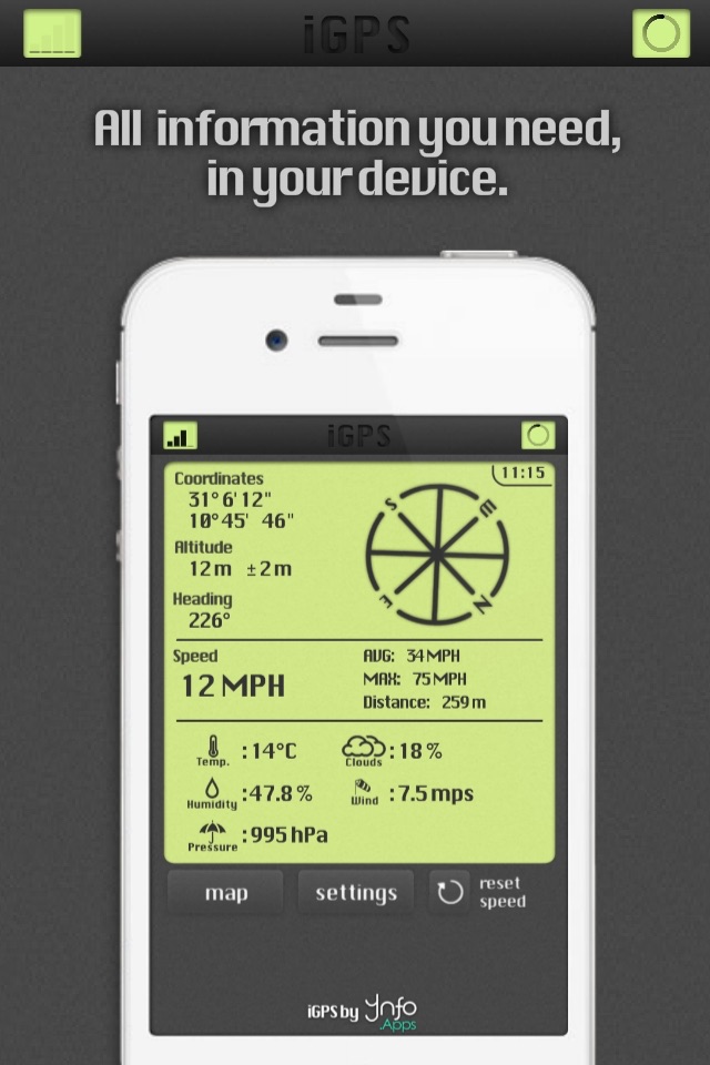 iGPS screenshot 2
