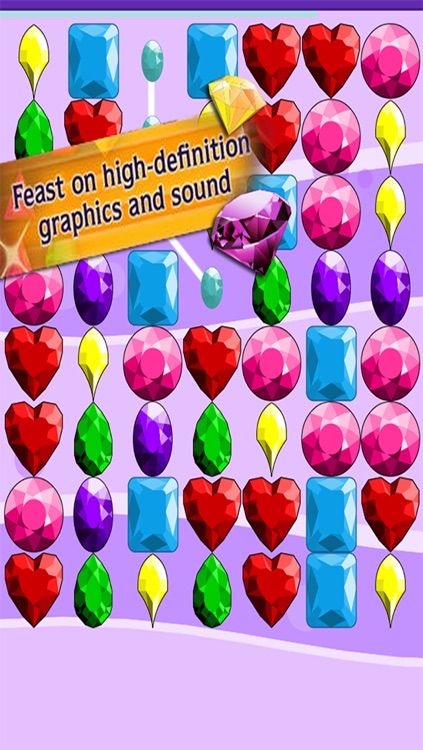 A Diamond, Gems & Jewels Puzzle Match Three or More Splash Game – Best Family & Kid Fun! screenshot-3