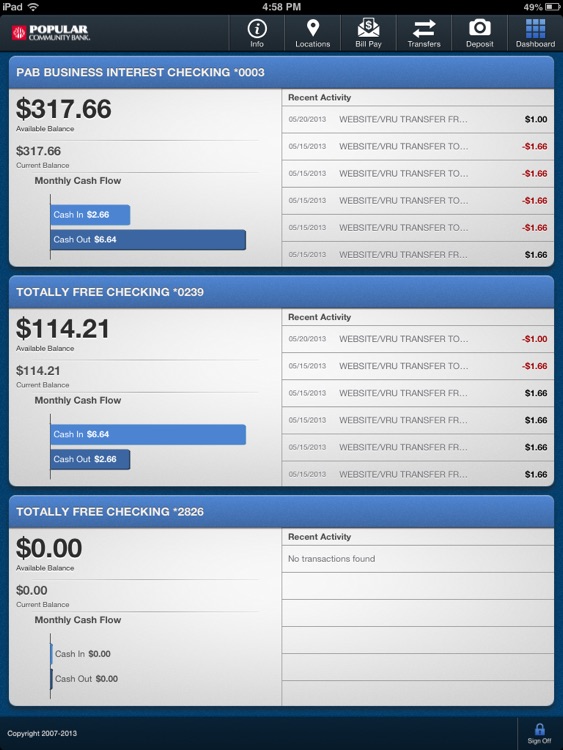 Popular Bank for iPad