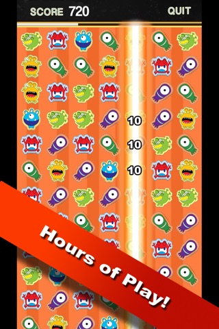 Match 3 Doodle Monsters and Zombies Mega Jumping Games For Kids screenshot 3