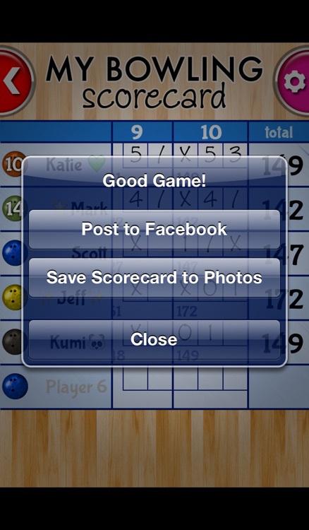 My Bowling Scorecard screenshot-3