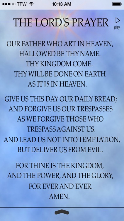 The Lords Prayer Anointed