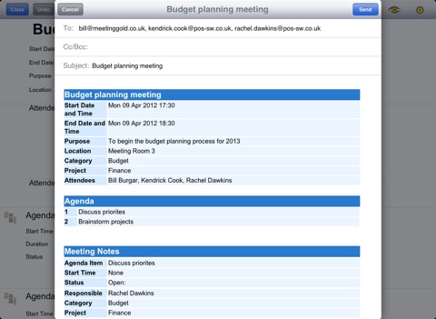 Meeting Gold - Ultimate meeting note taking and action tracking. screenshot 4