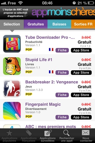 appmoinschères pour iPhone screenshot 2