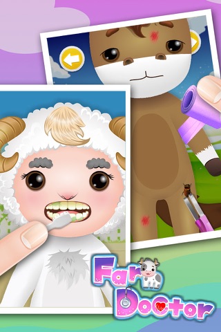 Farm Vet Doctor, Physical Examination - kids games screenshot 2