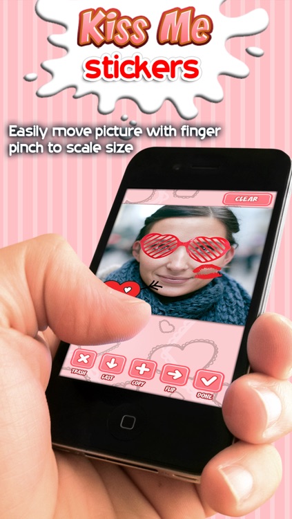 Fun Kiss Sticker Booth - Girl Diary with Funny Photos screenshot-3