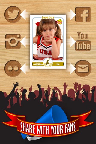 Cheerleader Card Maker - Make Your Own Custom Cheerleader Cards with Starr Cards screenshot 4