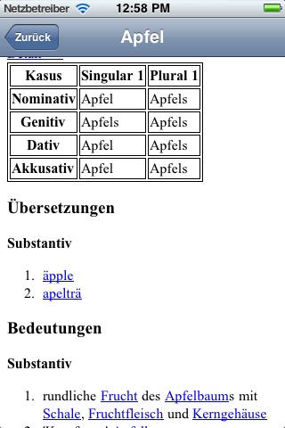 Swedish-German Translate Dictionary screenshot 2