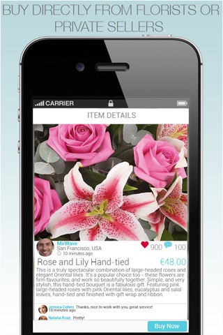 Buy, send, sell fresh flowers with Flowersense screenshot 2
