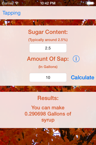 Maple Tap Tool screenshot 2