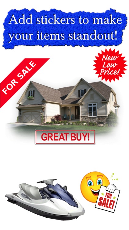 Classified Ad Photo Pro - Quickly create Eye-Catching pictures for Craigslist, eBay and other Online Buying and Selling Auction sites