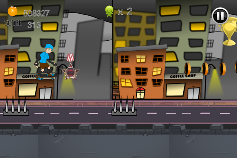 City Street Skateboard Race Skater Jumping Adventure Free screenshot 3
