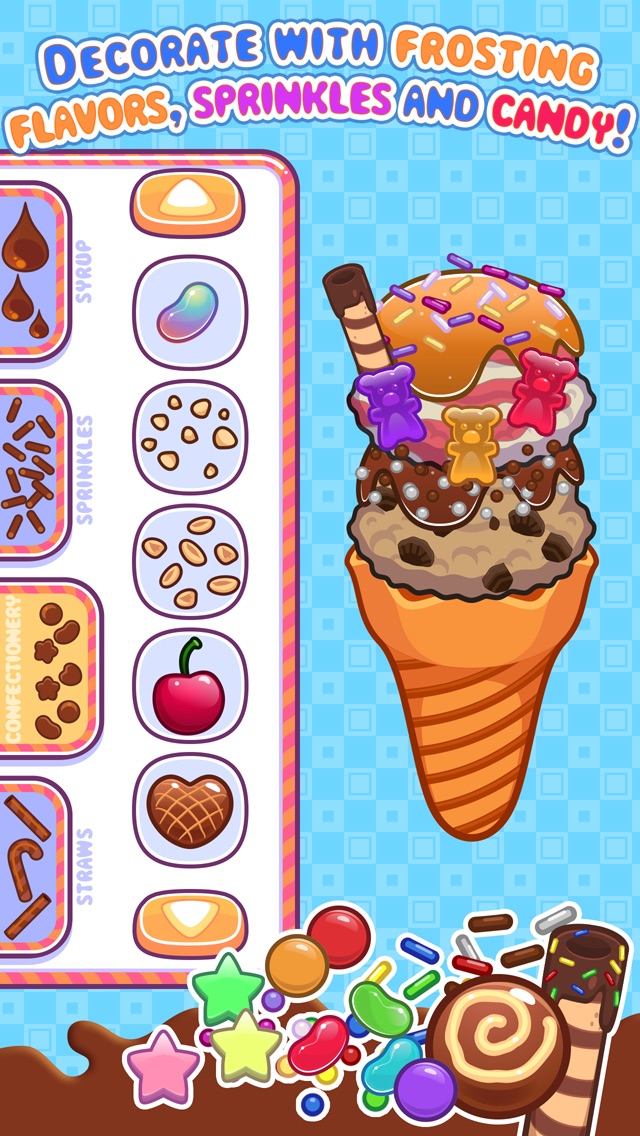 MY ICE CREAM MAKER - CREATE, DECORATE AND EAT SWEET FROZEN DESSERTS 1.0.6 IOS GAME GIẢI TRÍ MY ICE CREAM MAKER - CREATE, DECORATE AND EAT SWEET FROZEN DESSERTS 1.0.6 IOS