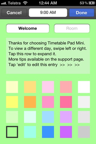 Timetable Pad Mini screenshot 3