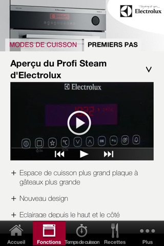 Electrolux Profi Steam screenshot 3