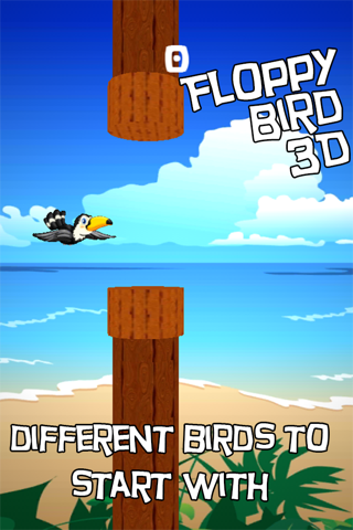 Floppy Bird 3D - infinity running birds in sky screenshot 4