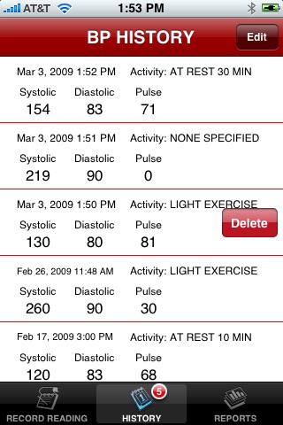 IBPTouch - Blood Pressure Tracking and Reporting screenshot 4