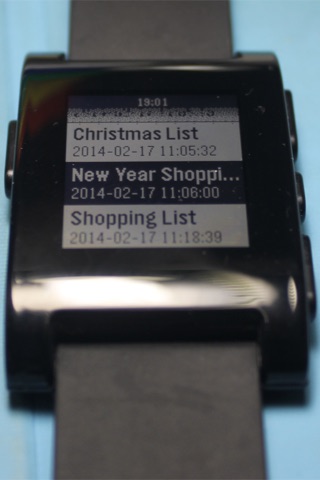 Pebble Smartwatch Shopping List screenshot 3