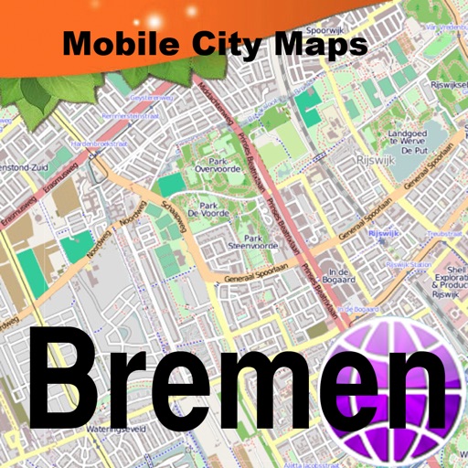 Bremen Street Map. icon