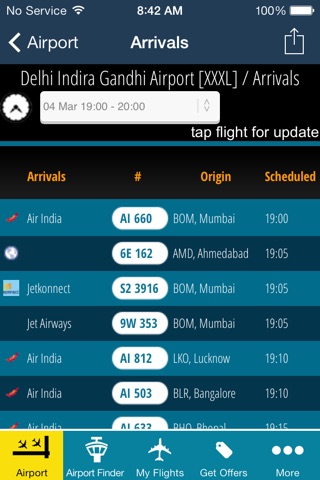 Delhi Airport + Flight Tracker Premium DEL go air Jet Spicejet indigo India airways screenshot 3