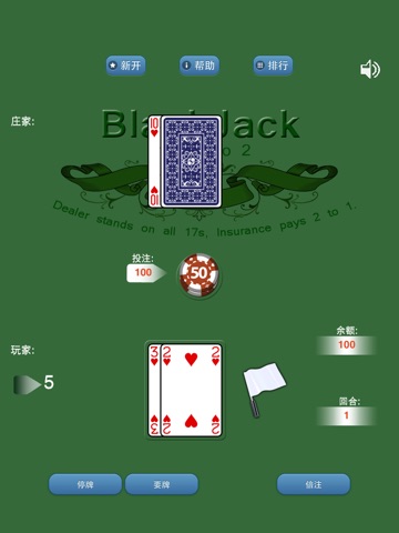 Neat BlackJack for iPad screenshot 2