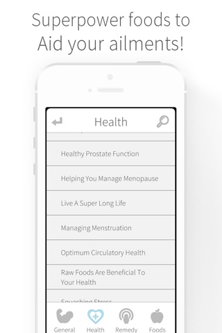 Superfoods - Improving Health Through Nutrients, Foods and Healthy Meal Plans screenshot 2