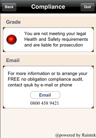 UK Health And Safety Quick Self Assessment screenshot 4