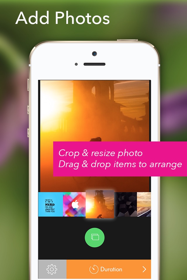 PhotoFlow - Create amazing photo slide show to Vine , Facebook screenshot 2