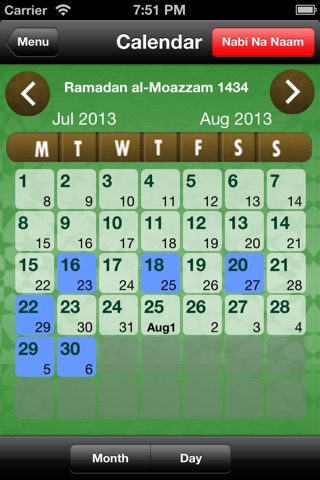 Bohra Calendar Plus screenshot 4