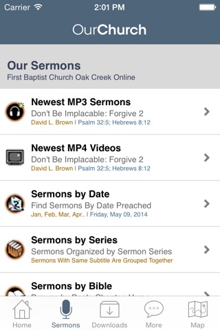 First Baptist Church Oak Creek screenshot 2